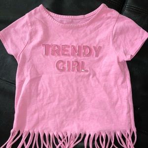 Girls Pink Garanimals Trendy Girl t-shirt. Size 5t